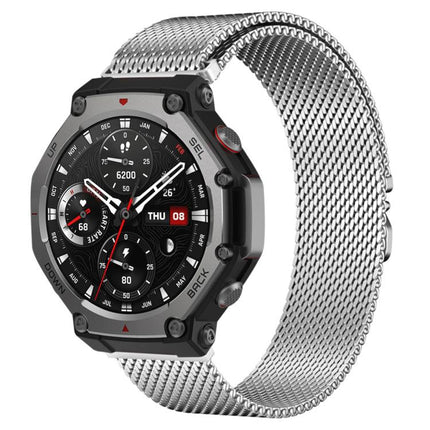 xDfind Milanese Parachute Buckle Stainless Steel Watch Band, For Amazfit T-Rex 3
