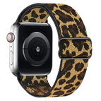 For Apple Watch 42 / 44 / 45 / 46 / 49mm / Black Leopard