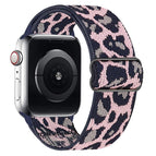 For Apple Watch 42 / 44 / 45 / 46 / 49mm / Blue Leopard