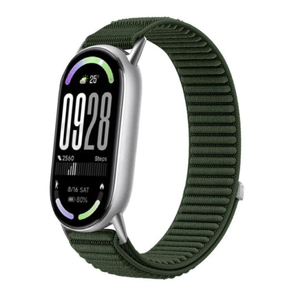 xDfind Woven Nylon Hook And Loop Fastener Watch Band, For Xiaomi Smart Band 10 / 9 / 8