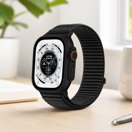 xDfind Woven Nylon Hook And Loop Fastener Watch Band, For Apple Watch 42 / 44 / 45 / 46 / 49mm