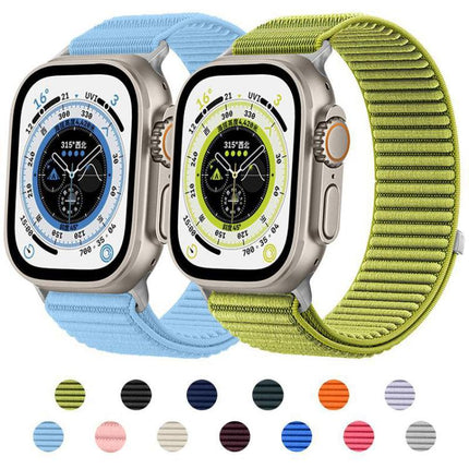 xDfind Woven Nylon Hook And Loop Fastener Watch Band, For Apple Watch 42 / 44 / 45 / 46 / 49mm
