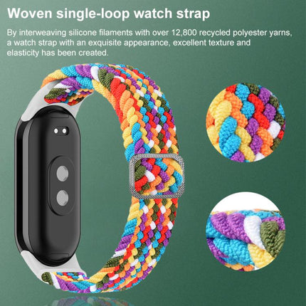 xDfind Adjustable Elastic Nylon Braided Watch Band, For Xiaomi Smart Band 10 / 9 / 8
