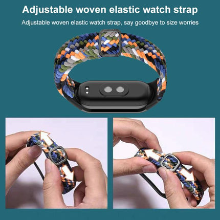xDfind Adjustable Elastic Nylon Braided Watch Band, For Xiaomi Smart Band 10 / 9 / 8
