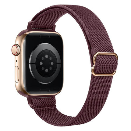 xDfind Ladder Buckle Small Waist Elastic Nylon Watch Band, For Apple Watch 42 / 44 / 45 / 46 / 49mm
