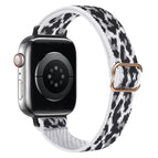 For Apple Watch 42 / 44 / 45 / 46 / 49mm / White Leopard