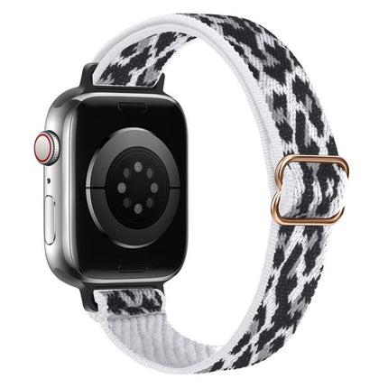xDfind Ladder Buckle Small Waist Elastic Nylon Watch Band, For Apple Watch 42 / 44 / 45 / 46 / 49mm