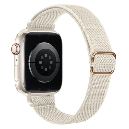 xDfind Ladder Buckle Small Waist Elastic Nylon Watch Band, For Apple Watch 38 / 40 / 41 / S10 42mm