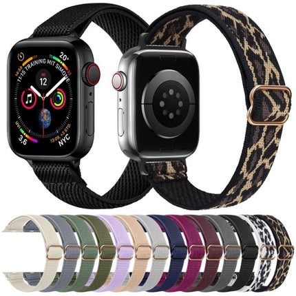 xDfind Ladder Buckle Small Waist Elastic Nylon Watch Band, For Apple Watch 42 / 44 / 45 / 46 / 49mm