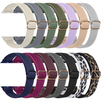 xDfind Ladder Buckle Small Waist Elastic Nylon Watch Band, For Apple Watch 42 / 44 / 45 / 46 / 49mm