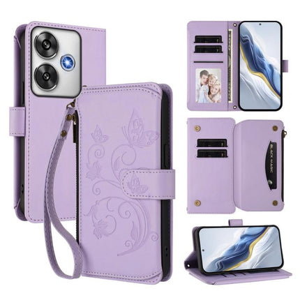 Butterfly Love Flower Multi-card Zipper Wallet Leather Phone Case, For Xiaomi 14T Pro, For Xiaomi 14T, For Xiaomi Poco F6