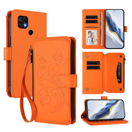 Butterfly Love Flower Multi-card Zipper Wallet Leather Phone Case, For Xiaomi 12 / Xiaomi 12X / Xiaomi 12S, For Xiaomi 12 Lite, For Xiaomi Poco C40 / Redmi 10C