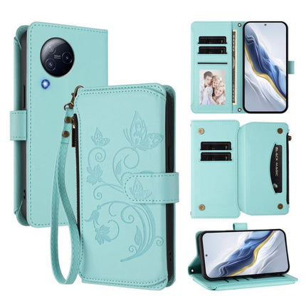 Butterfly Love Flower Multi-card Zipper Wallet Leather Phone Case, For Xiaomi 13T / 13T Pro / Redmi K60 Ultra, For Xiaomi 13 Ultra, For Xiaomi Civi 3