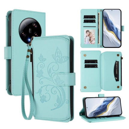 Butterfly Love Flower Multi-card Zipper Wallet Leather Phone Case, For Xiaomi 13T / 13T Pro / Redmi K60 Ultra, For Xiaomi 13 Ultra, For Xiaomi Civi 3