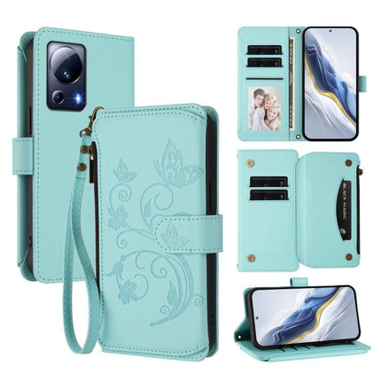 Butterfly Love Flower Multi-card Zipper Wallet Leather Phone Case, For Xiaomi 13 Lite / Civi 2, For Xiaomi 13 Pro, For Xiaomi 13