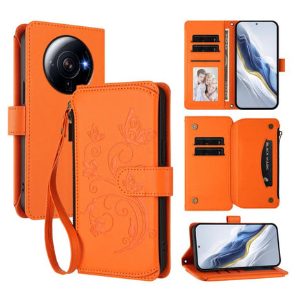 Butterfly Love Flower Multi-card Zipper Wallet Leather Phone Case, For Xiaomi 12T / 12T Pro / Redmi K50 Ultra, For Xiaomi 12S Ultra, For Xiaomi 12 Pro / 12S Pro
