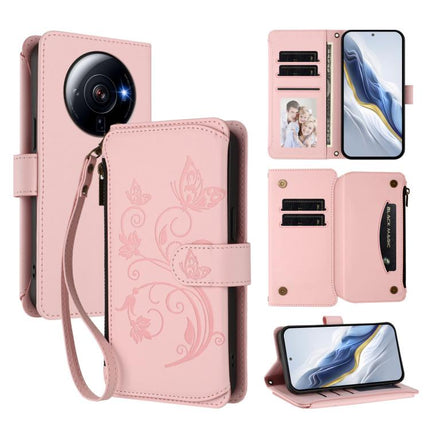 Butterfly Love Flower Multi-card Zipper Wallet Leather Phone Case, For Xiaomi 12T / 12T Pro / Redmi K50 Ultra, For Xiaomi 12S Ultra, For Xiaomi 12 Pro / 12S Pro