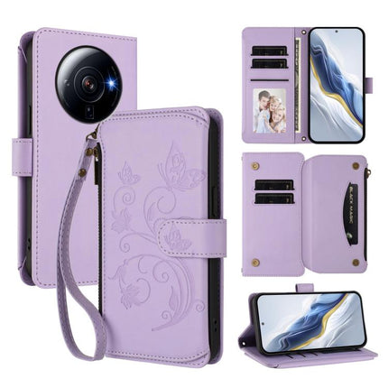 Butterfly Love Flower Multi-card Zipper Wallet Leather Phone Case, For Xiaomi 12T / 12T Pro / Redmi K50 Ultra, For Xiaomi 12S Ultra, For Xiaomi 12 Pro / 12S Pro