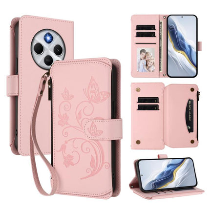 Butterfly Love Flower Multi-card Zipper Wallet Leather Phone Case, For Xiaomi Poco F7 Pro / Redmi K80, For Xiaomi Poco M7 5G / Poco C75 4G, For Xiaomi 15 Ultra