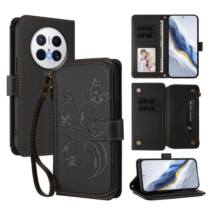 Butterfly Love Flower Multi-card Zipper Wallet Leather Phone Case, For Huawei Enjoy 80 5G, For Huawei nova 12i 4G / 13i  4G, For Huawei Mate 70 Pro