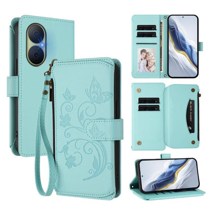 Butterfly Love Flower Multi-card Zipper Wallet Leather Phone Case, For Huawei Enjoy 80 5G, For Huawei nova 12i 4G / 13i  4G, For Huawei Mate 70 Pro