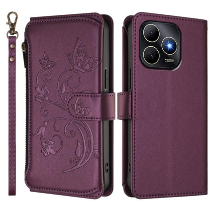 Butterfly Love Flower Multi-card Zipper Wallet Leather Phone Case, For Huawei Enjoy 80s 4G, For Huawei nova 14 Ultra, For Huawei nova 14 Pro 5G