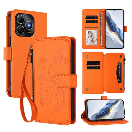 Butterfly Love Flower Multi-card Zipper Wallet Leather Phone Case, For Huawei Enjoy 80s 4G, For Huawei nova 14 Ultra, For Huawei nova 14 Pro 5G