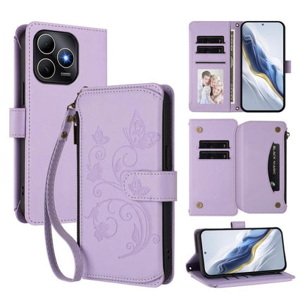 Butterfly Love Flower Multi-card Zipper Wallet Leather Phone Case, For Huawei Enjoy 80s 4G, For Huawei nova 14 Ultra, For Huawei nova 14 Pro 5G