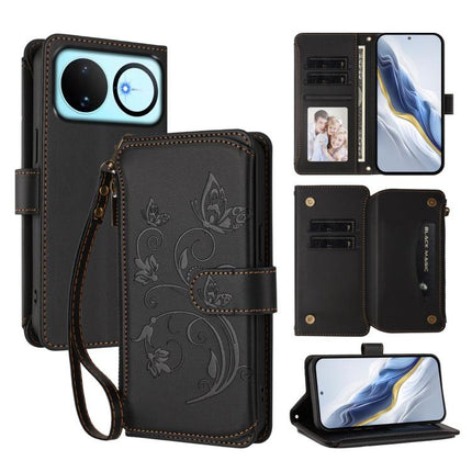 Butterfly Love Flower Multi-card Zipper Wallet Leather Phone Case, For Huawei nova 14 5G / 15 / 16z, For Huawei nova 16, For Huawei Mate 70 Air 5G