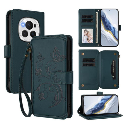 Butterfly Love Flower Multi-card Zipper Wallet Leather Phone Case, For Honor Magic6 Pro 5G, For Honor Magic6 5G, For Honor X9b 5G / Magic6 Lite