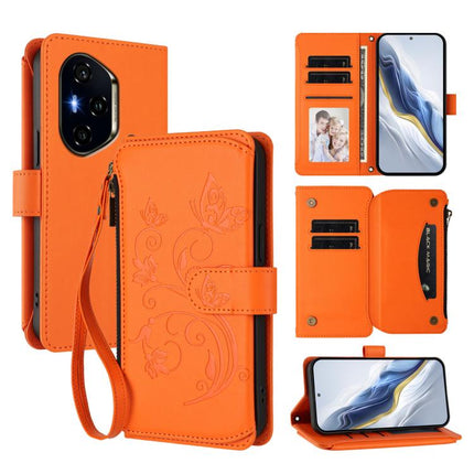 Butterfly Love Flower Multi-card Zipper Wallet Leather Phone Case, For Honor GT 5G, For Honor X9c Smart 5G / X60, For Honor 300 Pro / 300 Ultra
