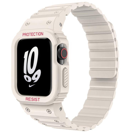 xDfind Magnetic Silicone Watch Band with Integrated Watch Cover, For Apple Watch 42 / 44 / 45mm, For Apple Watch Series 10 / 11 46mm, For Apple Watch Series 10 / 11 42mm, For Apple Watch Ultra 3 / 2 / 1 49mm