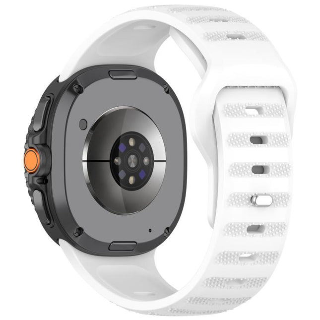 xDfind Round Dots Silver Stud Buckle Silicone Watch Band, For Samsung Galaxy Watch Ultra/Ultra 2025, For Samsung Galaxy Watch8 / 8 Classic