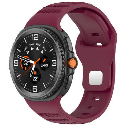 xDfind Round Dots Silver Stud Buckle Silicone Watch Band, For Samsung Galaxy Watch Ultra/Ultra 2025, For Samsung Galaxy Watch8 / 8 Classic