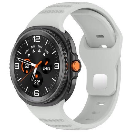 xDfind Round Dots Silver Stud Buckle Silicone Watch Band, For Samsung Galaxy Watch Ultra/Ultra 2025, For Samsung Galaxy Watch8 / 8 Classic