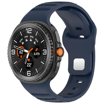 xDfind Round Dots Silver Stud Buckle Silicone Watch Band, For Samsung Galaxy Watch Ultra/Ultra 2025, For Samsung Galaxy Watch8 / 8 Classic