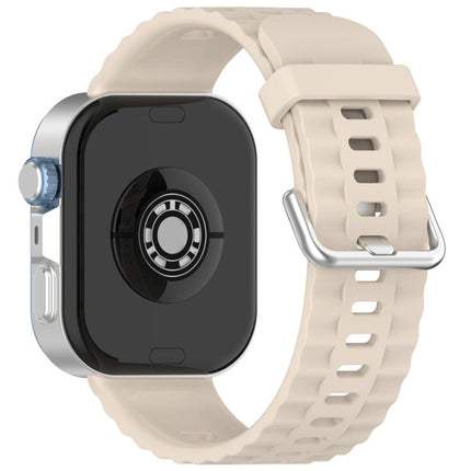 xDfind Silver Buckle Solid Color Silicone Watch Band, For Huawei Watch Fit4 Pro / Fit4 / Fit3