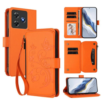 Butterfly Love Flower Multi-card Zipper Wallet Leather Phone Case, For Blackview Wave 8C / 8, For Blackview Shark 9 5G, For Blackview Oscal Modern 8 / Color 8
