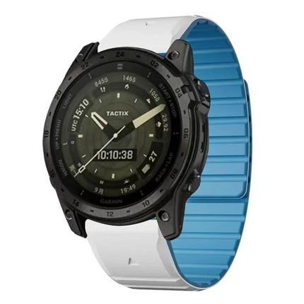 xDfind Two Color Silicone Magnetic Watch Band, For Garmin 26mm, For Garmin 22mm