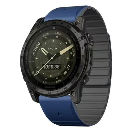xDfind Two Color Silicone Magnetic Watch Band, For Garmin 26mm, For Garmin 22mm