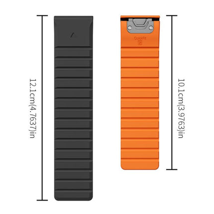 xDfind Two Color Silicone Magnetic Watch Band, For Garmin 26mm, For Garmin 22mm
