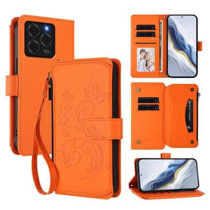 Butterfly Love Flower Multi-card Zipper Wallet Leather Phone Case, For Ulefone Note 21, For Ulefone Note 18 Ultra / Note 18 Pro, For Ulefone Note 20 Pro