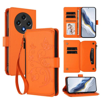 Butterfly Love Flower Multi-card Zipper Wallet Leather Phone Case, For Umidigi G100, For Umidigi Note 100, For Umidigi Note 90