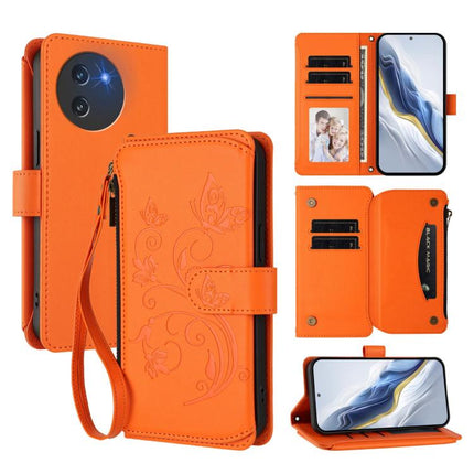 Butterfly Love Flower Multi-card Zipper Wallet Leather Phone Case, For Doogee Note 56 / Note 56 Pro, For Doogee N60 Pro, For Doogee Note 59 / Note 59 Pro
