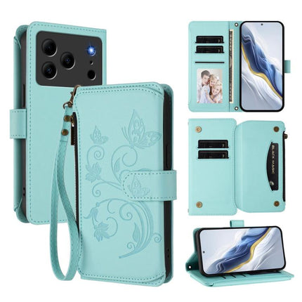 Butterfly Love Flower Multi-card Zipper Wallet Leather Phone Case, For Doogee Note 56 / Note 56 Pro, For Doogee N60 Pro, For Doogee Note 59 / Note 59 Pro