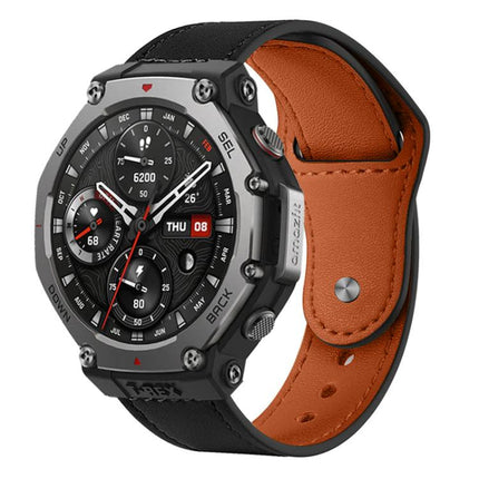 xDfind Rivet Buckle Genuine Leather Watch Band, 20mm, 22mm