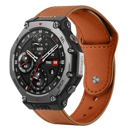 xDfind Rivet Buckle Genuine Leather Watch Band, 20mm, 22mm