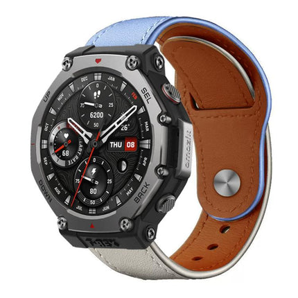 xDfind Rivet Buckle Genuine Leather Watch Band, 20mm, 22mm