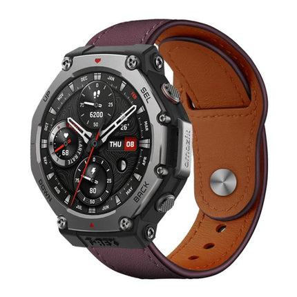 xDfind Rivet Buckle Genuine Leather Watch Band, 20mm, 22mm