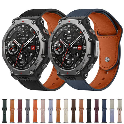 xDfind Rivet Buckle Genuine Leather Watch Band, 20mm, 22mm